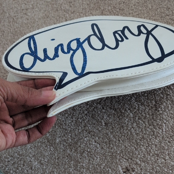 White Speech Bubble Clutch - Picture 7 of 7